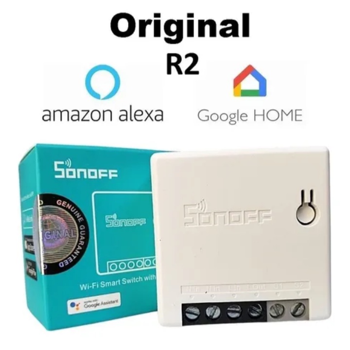 Sonoff Mini R2 Wifi Interruptor Inteligente De Controle Em Dois