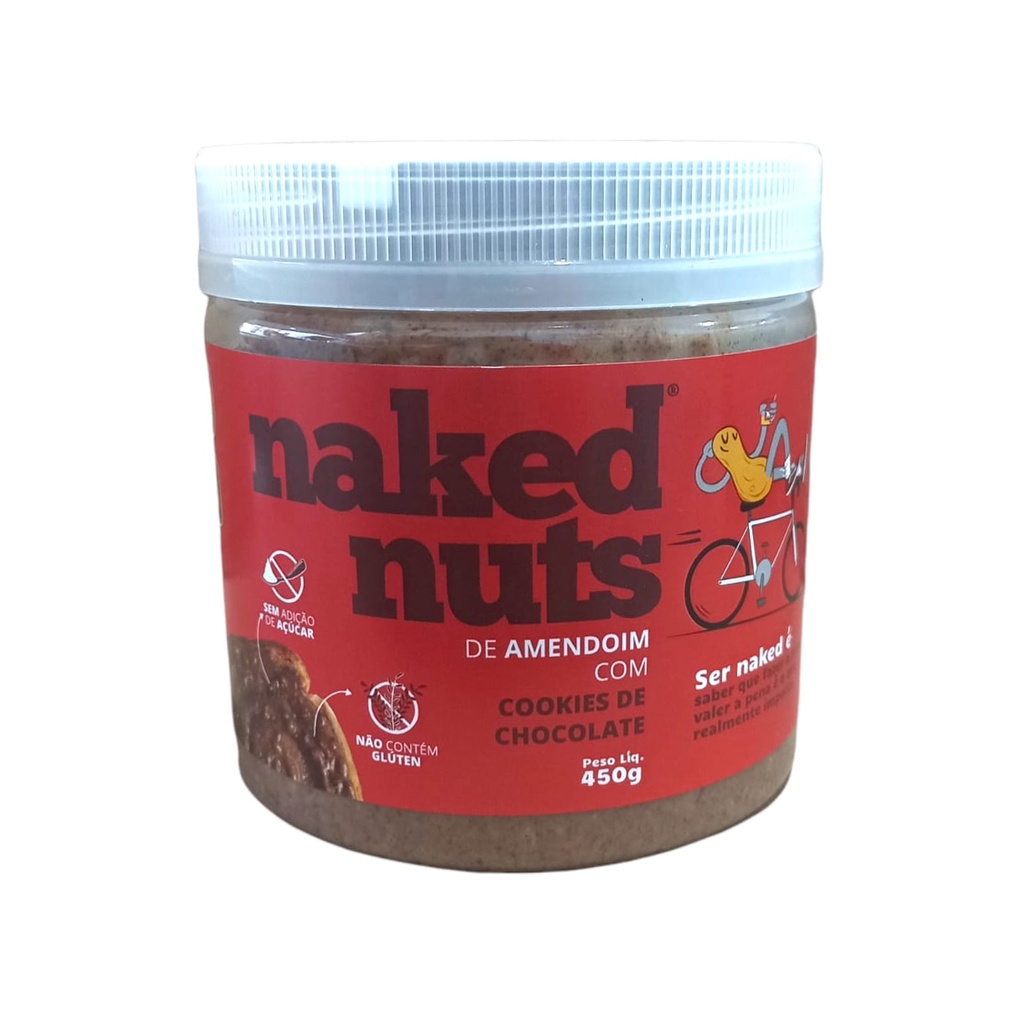 Pasta Naked Nuts Amendoim Cookies De Chocolate 450g Shopee Brasil