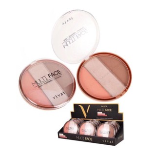 Estojo Vivai Multi Face Blush Iluminador Contorno Shopee Brasil