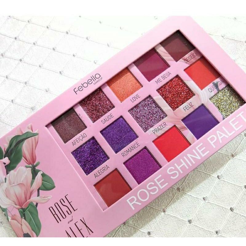 Paleta De Sombras Cores Febella Brasil Shopee Brasil