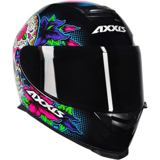 Axxis Eagle Skull Caveira Mexicana Preto E Colorido Shopee Brasil