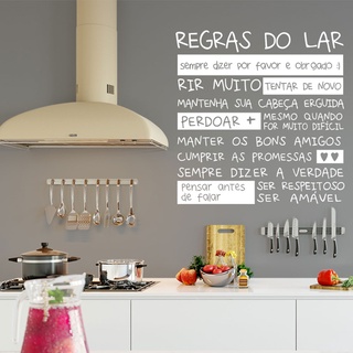 Adesivo De Parede Decorativo Regras Do Lar Shopee Brasil