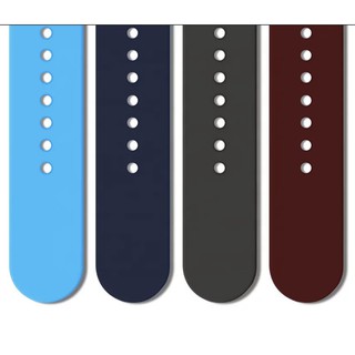 Pulseira De Silicone Lisa Para Smartwatch Apple Watch Iwo Borrachada