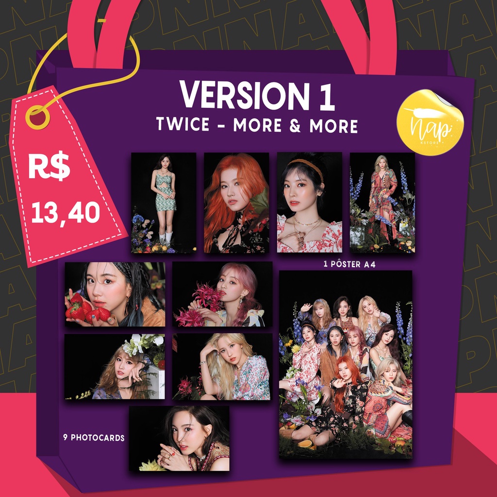 Twice More More Fankit Fanmade Photocard Poster Shopee Brasil