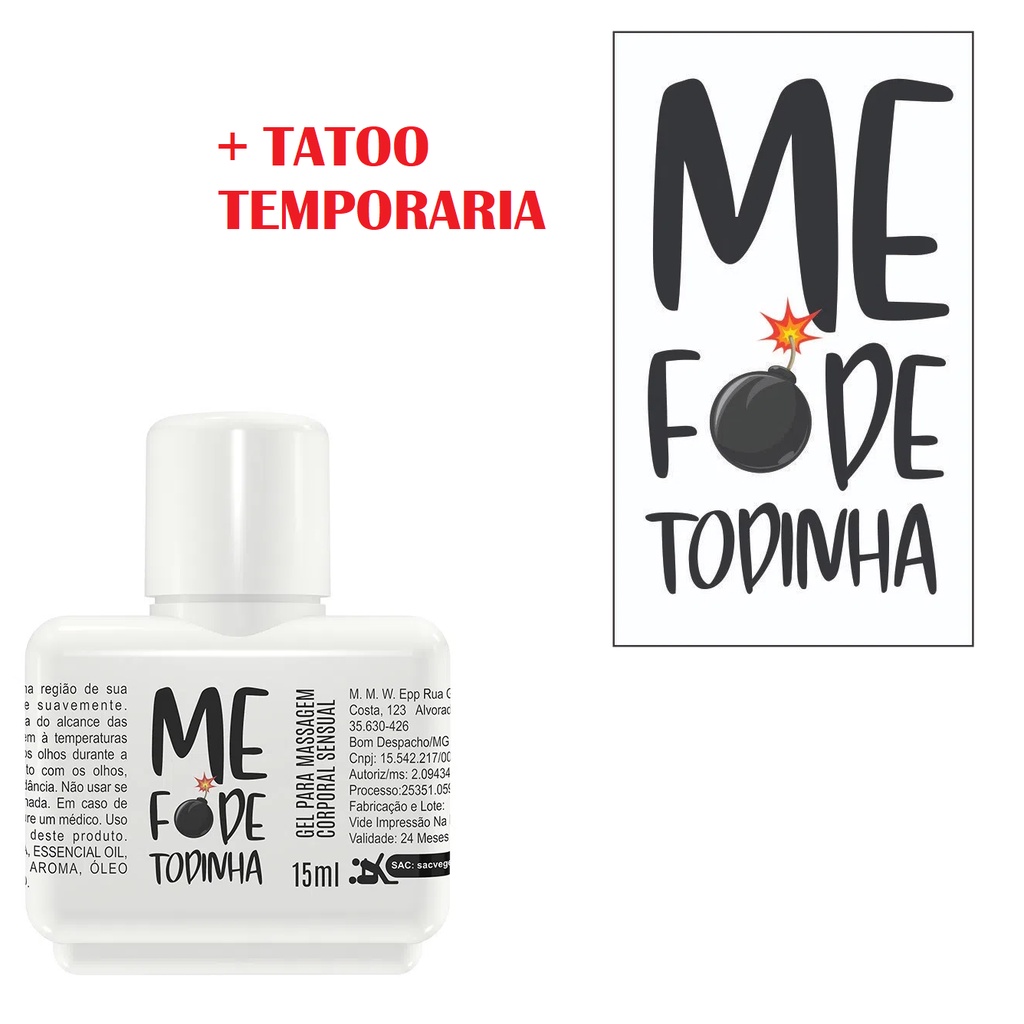 Me Fode Todinha Gel Dessensibilizante Anal 15ml Secret Love Shopee Brasil