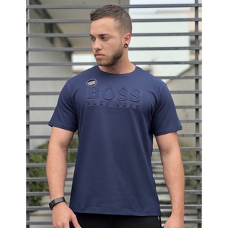 Camiseta Masculina Hugo Boss Malha Peruana Shopee Brasil