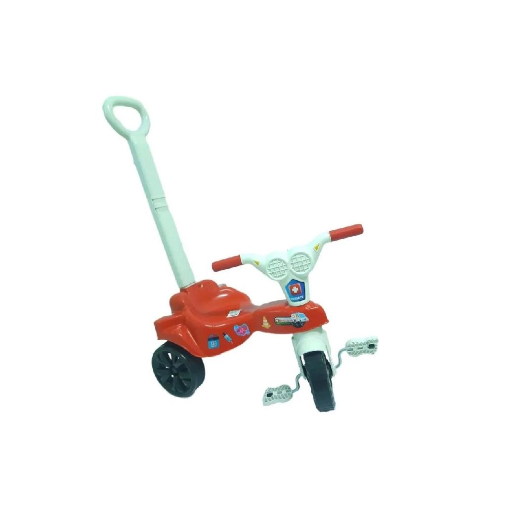 Triciclo Velotrol Kepler Resgate Empurrador Motoca Infantil