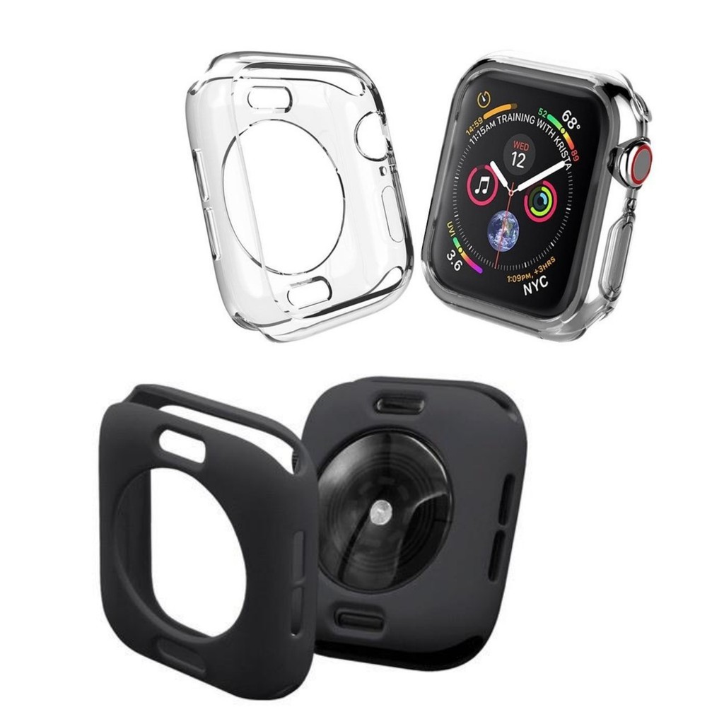 Capa Case De Silicone Para Apple Watch E Iwo Mm Mm Mm Mm