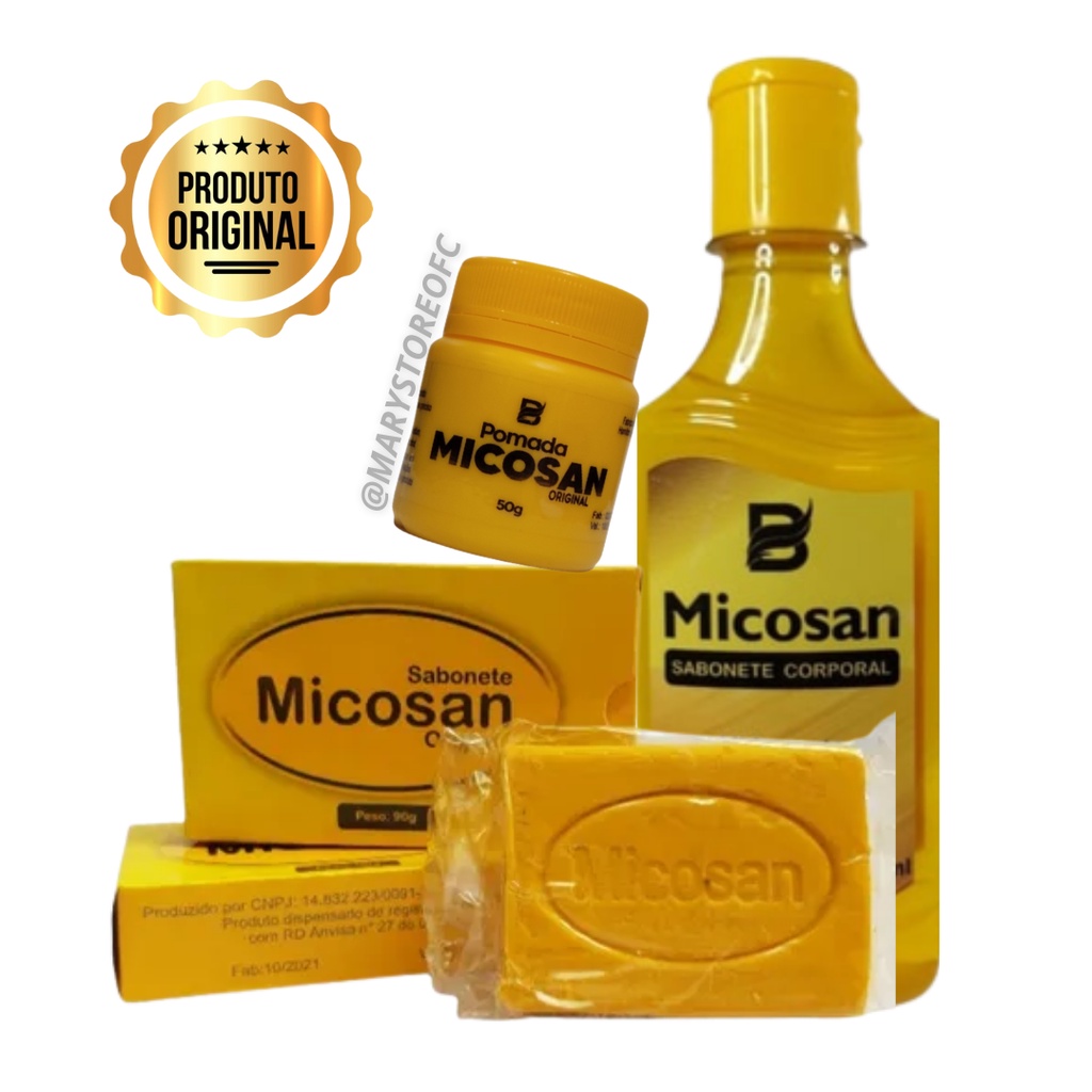 Kit Micosan Original Completo Uma Pomada G Um Sabonete Barra G