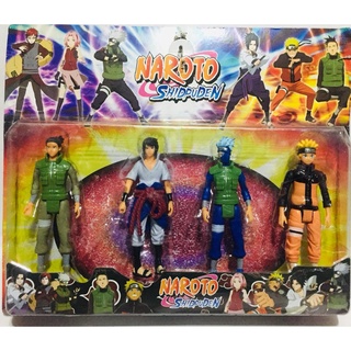 Kit C Bonecos Naruto Articulados Sasuke Kakashi Minato Cm Shopee