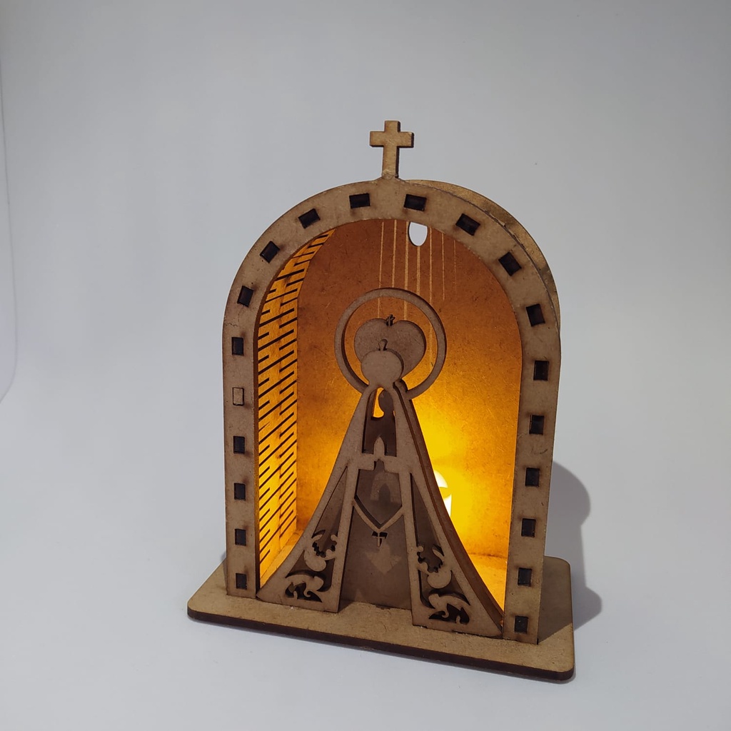 Luminaria Oratorio Iluminado Led Nossa Senhora Aparecida Shopee Brasil