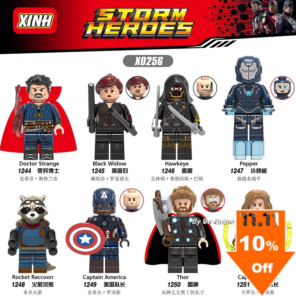 Compatível Lego Lepin Marvel Super Heroes Minifigures Thor Capitão