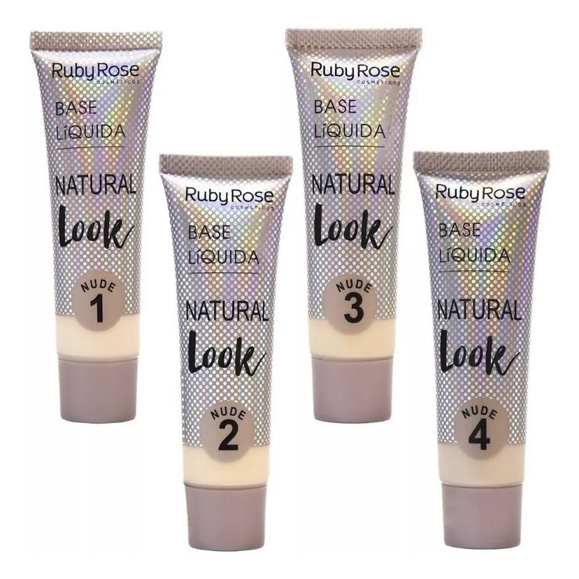 Base L Quida Natural Look Ruby Rose Nude Shopee Brasil