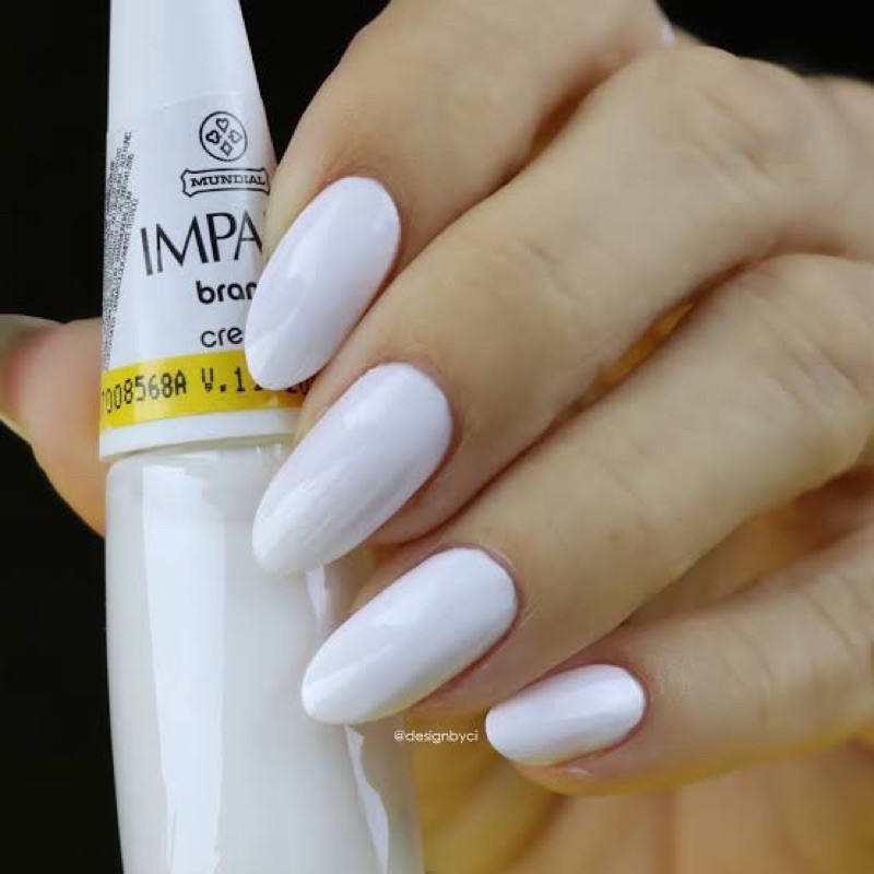 Esmalte Impala Cor Branco Branco Shopee Brasil