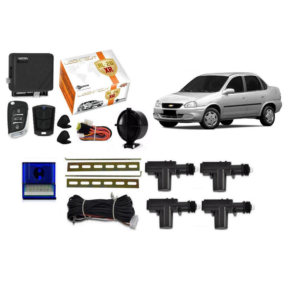 Kit Alarme Canivete Trava Eletrica Corsa Hatch 4 Portas Shopee Brasil