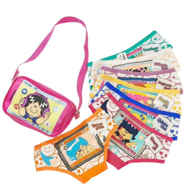 Kit Semaninha Infantil Turma Da Lia Diamantes Lingerie Shopee Brasil