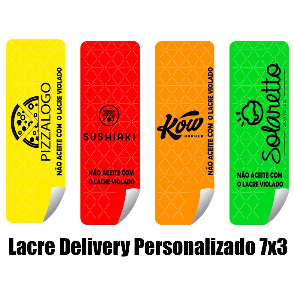 Lacre Delivery Personalizado X Cm Ifood Lanche Pizza Shopee Brasil