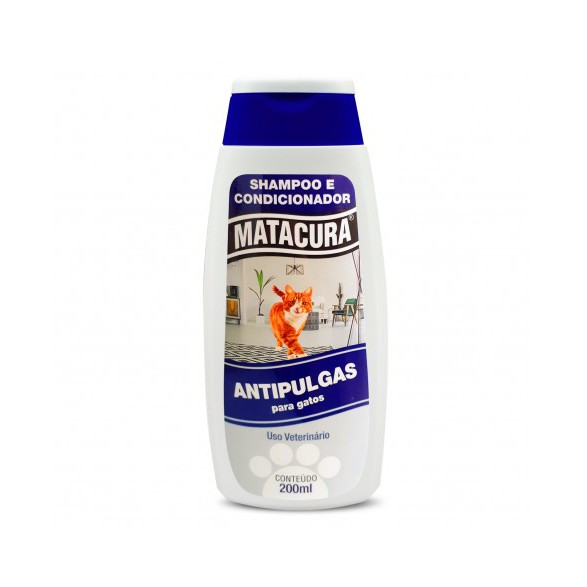 Shampoo E Condicionador Matacura Antipulgas Gatos 200ml Shopee Brasil