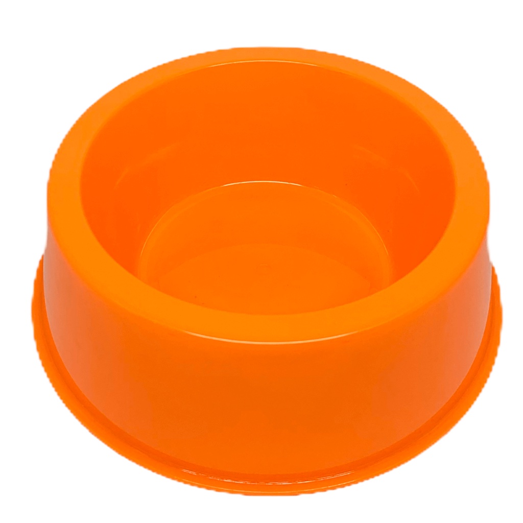 Comedouro Pet Toys Simples Laranja Neon para Cães e Gatos Shopee Brasil