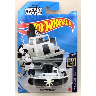 Carrinho Hot Wheels Mickey Mouse Barco A Vapor Disney Original Mattel Shopee Brasil