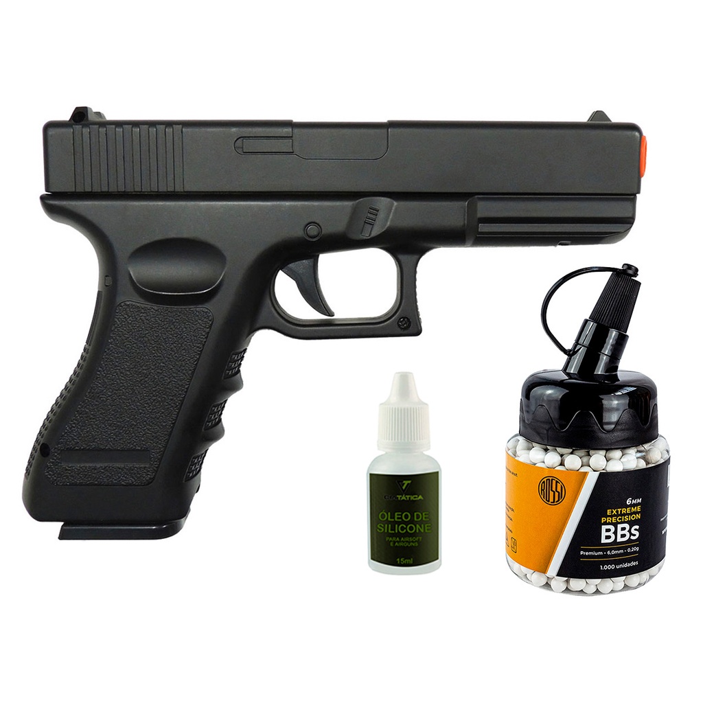 Pistola Airsoft Spring Full Metal V Pote Bbs Rossi G Un E