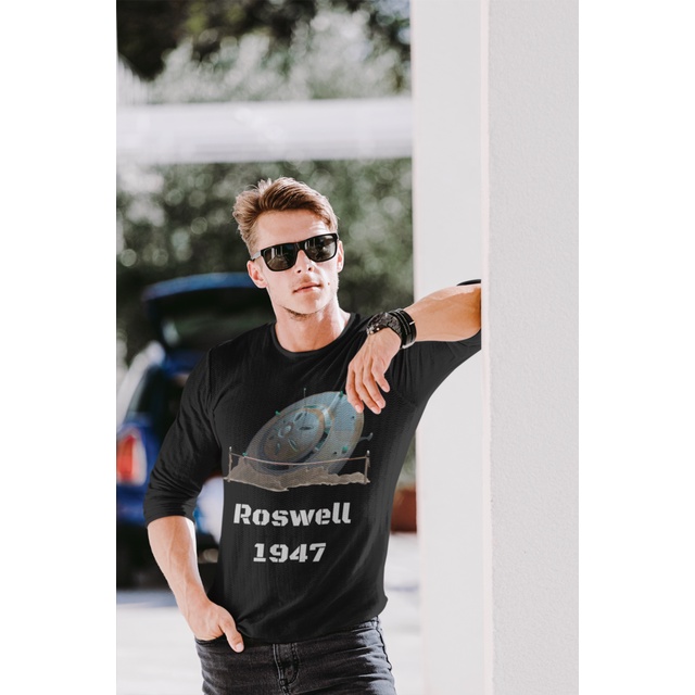 Camiseta Manga Longa Unisex Roswell 1947 Shopee Brasil