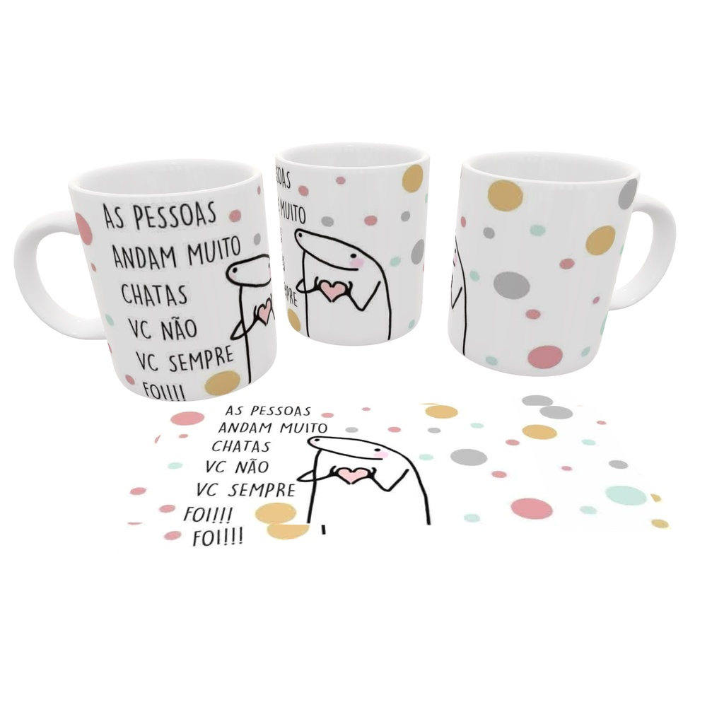 Caneca Flork Meme As Pessoas Andam Muito Chatas Personalizada