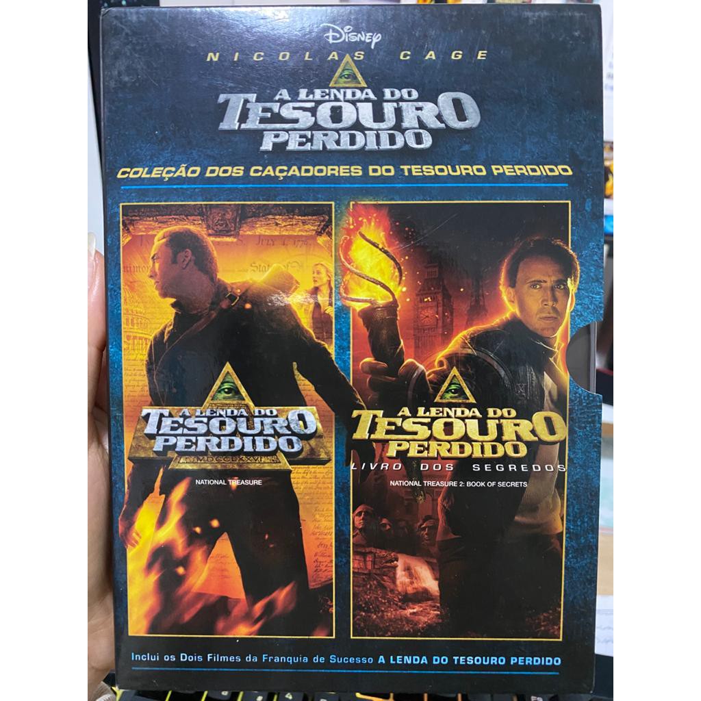 A Lenda Do Tesouro Perdido Box Em DVD Filmes 1 E 2 Livro Dos