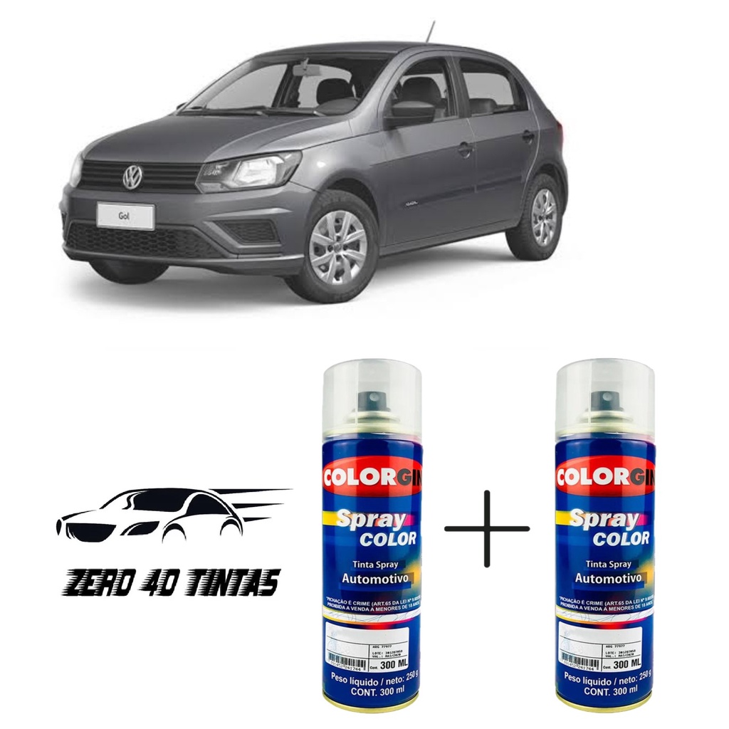 Tinta Automotiva Spray Cinza Platinum Vw Verniz Lixa Shopee Brasil