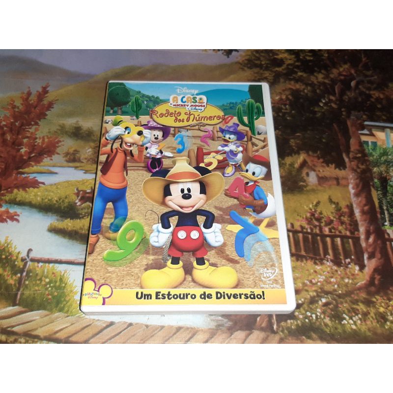 DVD A Casa do Mickey Mouse rodeio dos números Shopee Brasil