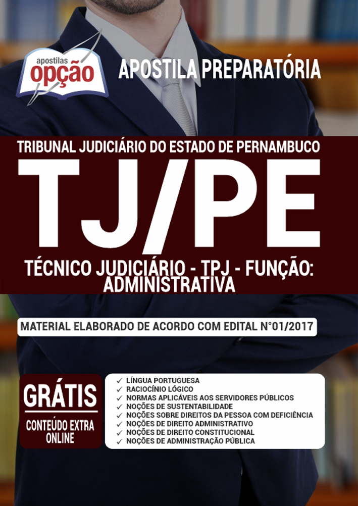 Apostila Concurso Tj Pe Técnico Judiciário - Administrativo