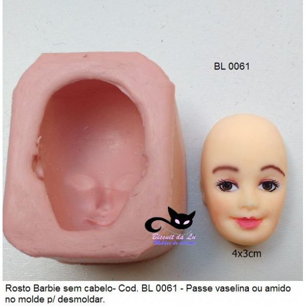 Molde Silicone Artesanato Rosto Boneca Barbie Cm Shopee Brasil