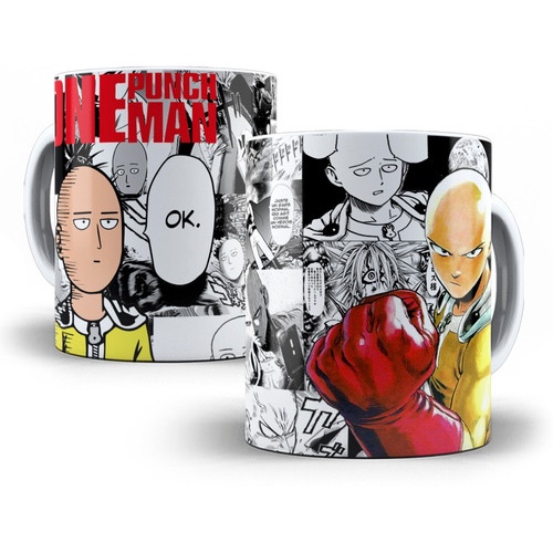 Caneca De Porcelana Anime One Punch Man Saitama Shopee Brasil