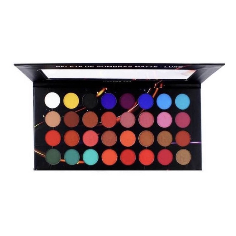 Paleta De Sombras Matte Luxo 32 Cores Ludurana Make Up Shopee Brasil