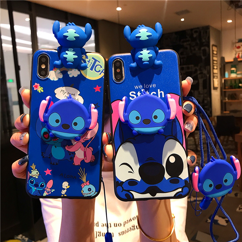 Capa De Celular Stitch Cordão De Segurança Para Samsung Galaxy A71