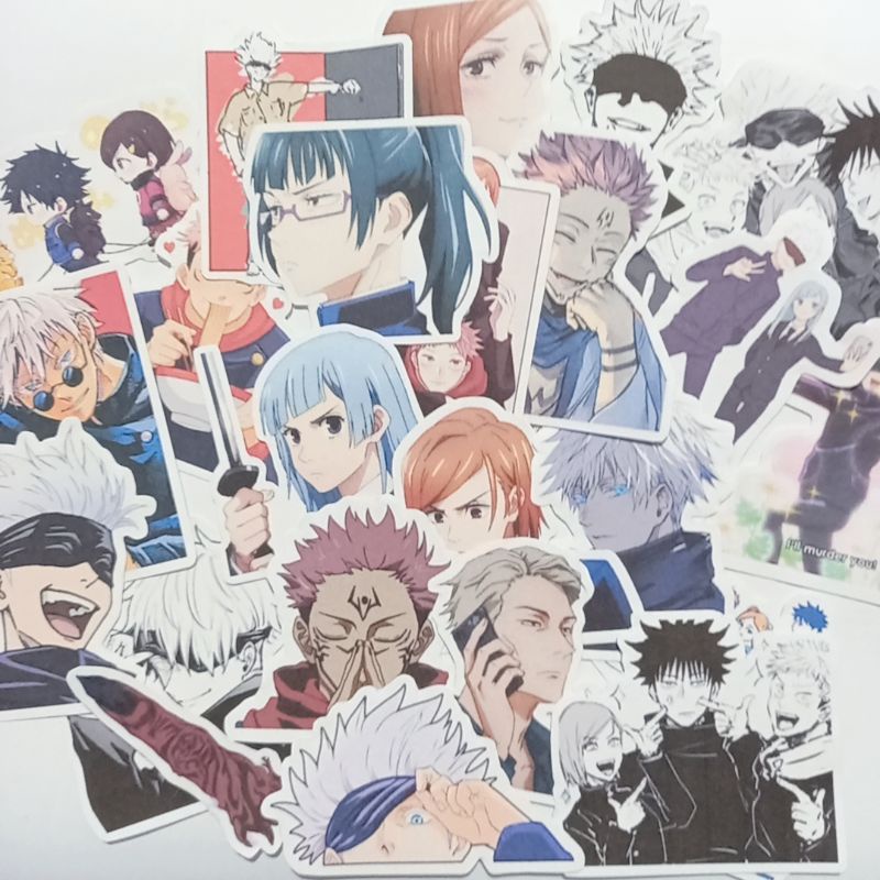 Jujutsu Kaisen Figurinhas Adesivas Gojo Nobara Sukuna Maki Shopee