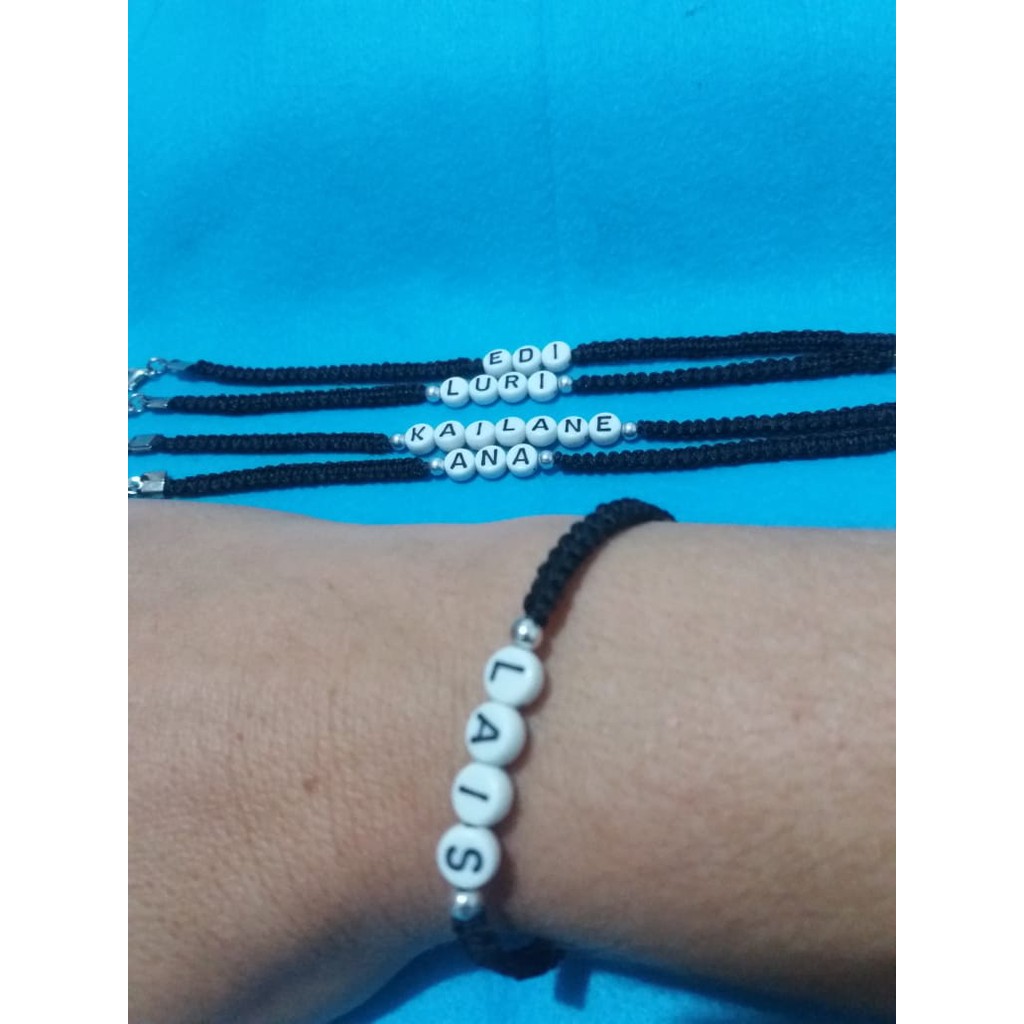 Pulseira Nomes Pulseiras Personalizadas Shopee Brasil