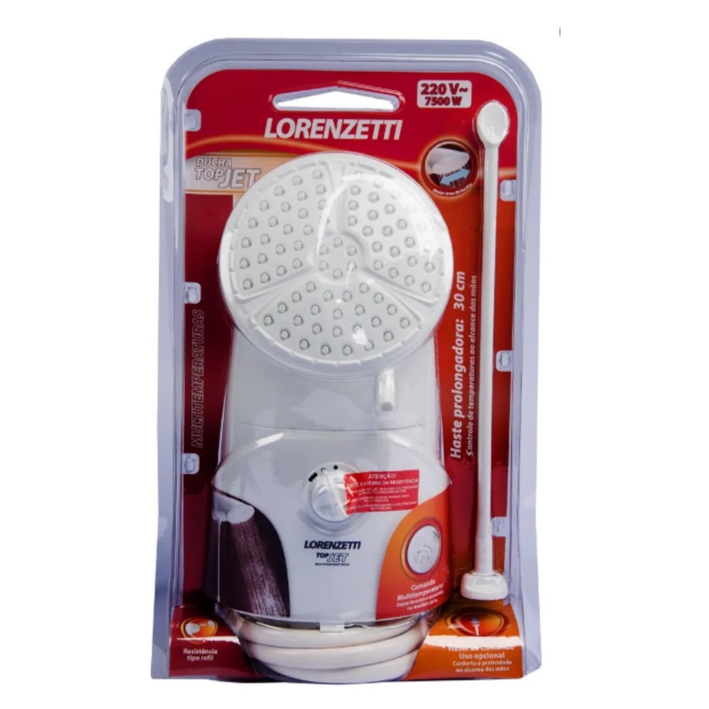 Chuveiro Ducha Advanced TOP JET 7500W 220V LORENZETTI Shopee Brasil