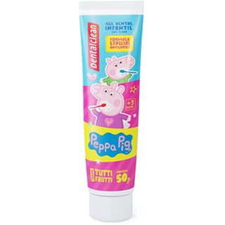 Creme Dental Infantil Peppa Pig 50g Sabor Tutti Frutti Escova De