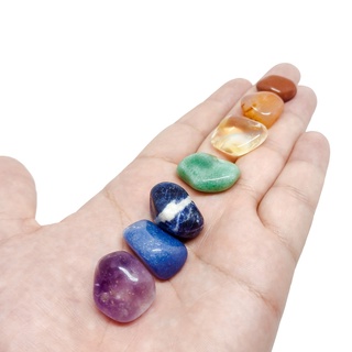 Kit Pedras 7 Chakras Pedras Naturais Pequenas Pedras Roladas