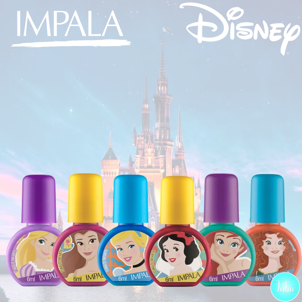 Kit Esmalte Infantil Princesas Disney Impala Shopee Brasil