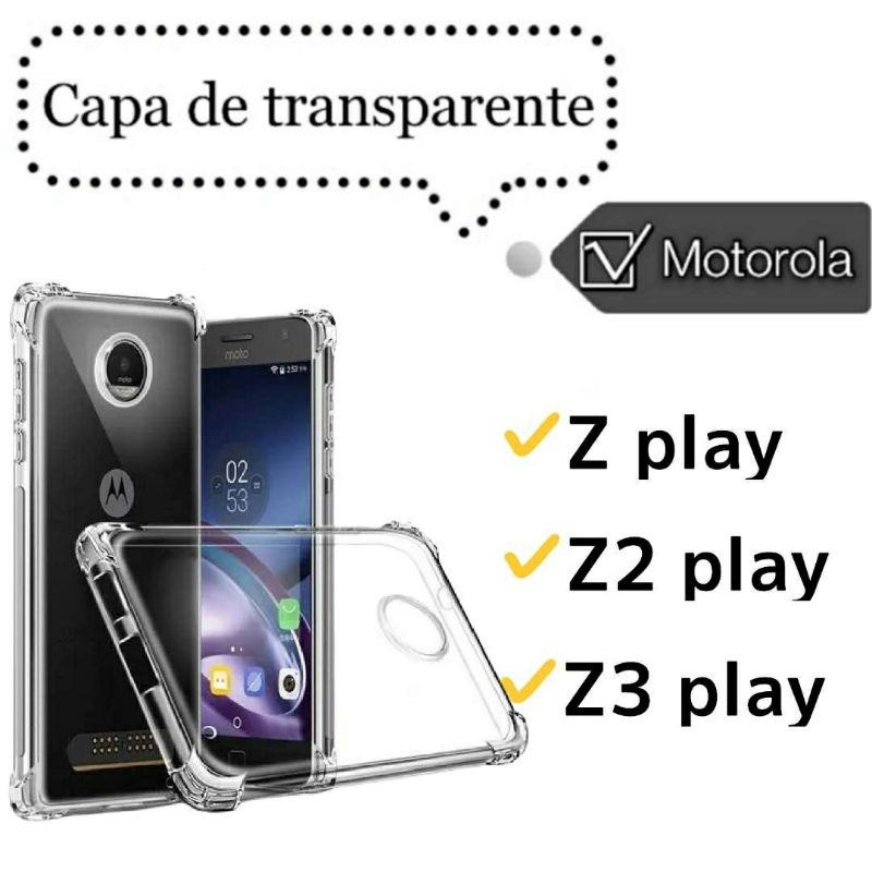 Case Capa Capinha Para Motorola Moto Z Play Tpu Anti Impacto