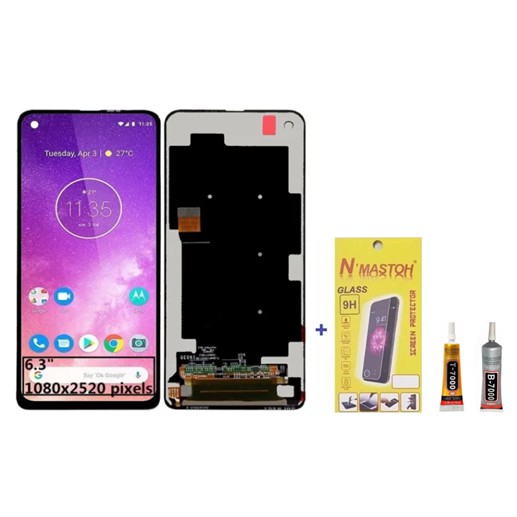 Display Tela Frontal Lcd Moto One Vision Preto Original Shopee Brasil