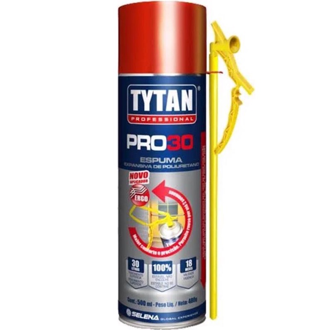 Espuma Expansiva Tytan PRO30 Frasco 500ml 480g SELENA Shopee Brasil