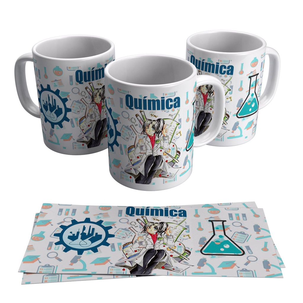 Caneca Personalizada Profiss O Qu Mica Shopee Brasil