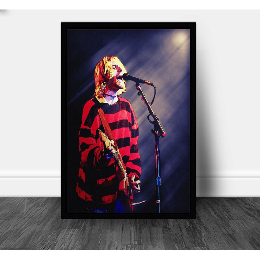 Quadro Decorativo Nirvana Kurt Cobain Vocalista Banda Shopee Brasil