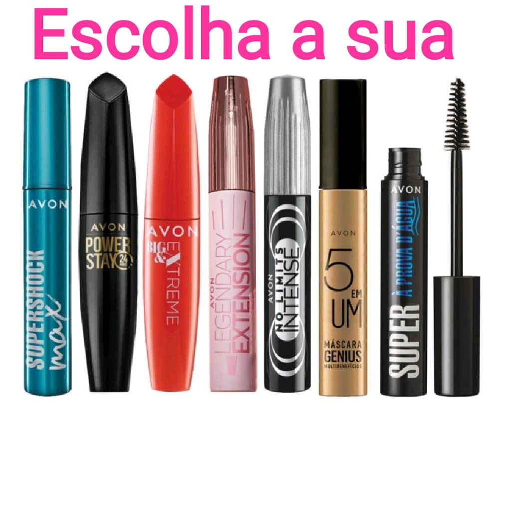 Máscara para Cílios Rímel Supershock Avon vários modelos Shopee Brasil