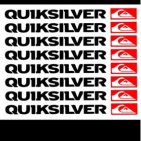 Kit 8 Adesivos Quiksilver Ideal Para Colar Cada Unidade 24