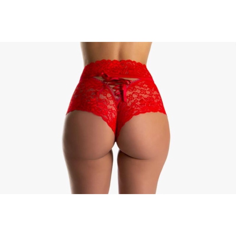 Calcinha Lingerie Sensual Lacradora Renda Fita Trançada Shopee Brasil