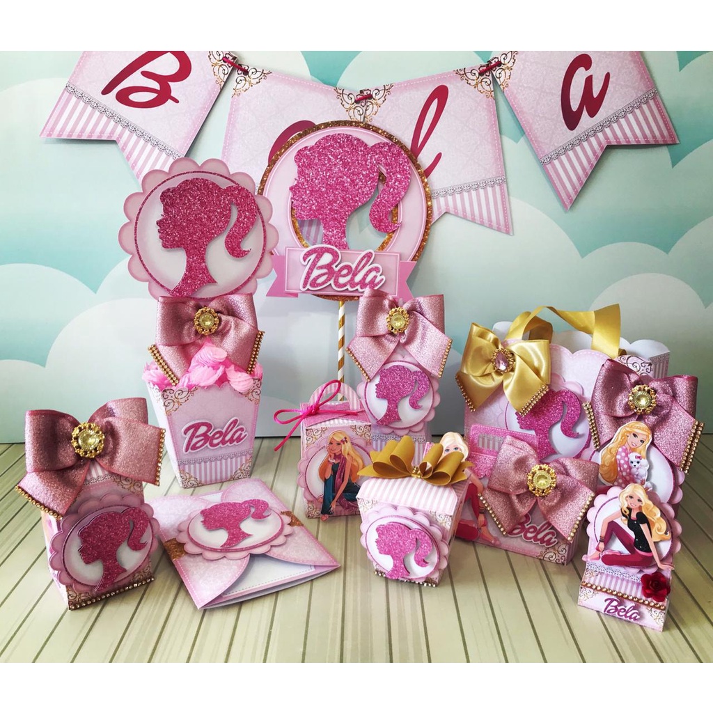 Kit Festa só um Bolinho Barbie 2 Shopee Brasil